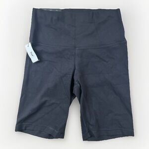 Aritzia Tna Butter Women's Cheeky 9" Shorts Size Medium Black HI-Rise $38 NWT